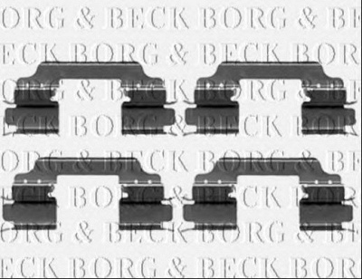 BORG & BECK bbk1534 -  Комплектующие, колодки дискового тормоза